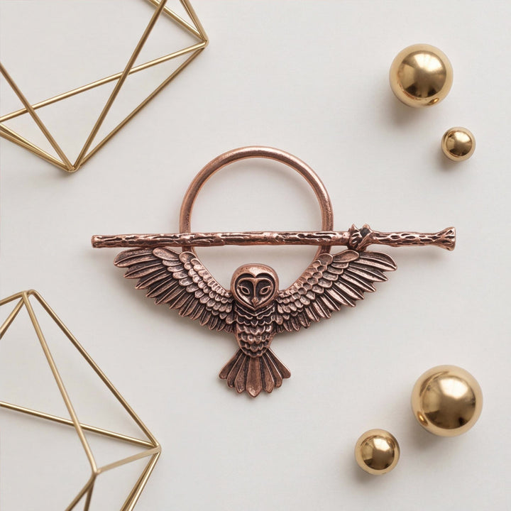 FREE Today: Celtic Owl Hair Pin Viking Hair Fork Vintage Gothic Metal Hair Slide Barrette - image 2