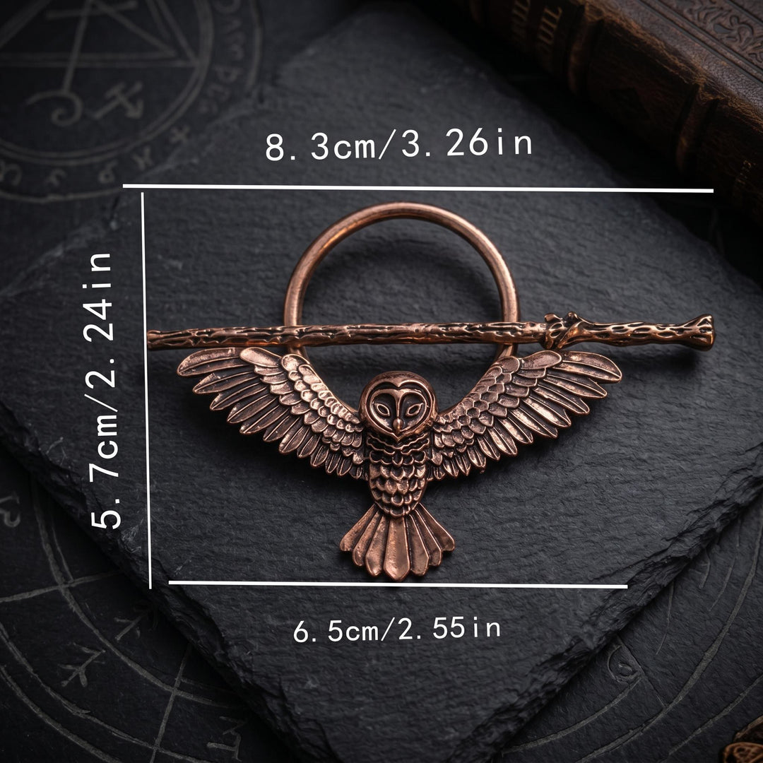 FREE Today: Celtic Owl Hair Pin Viking Hair Fork Vintage Gothic Metal Hair Slide Barrette - image 4