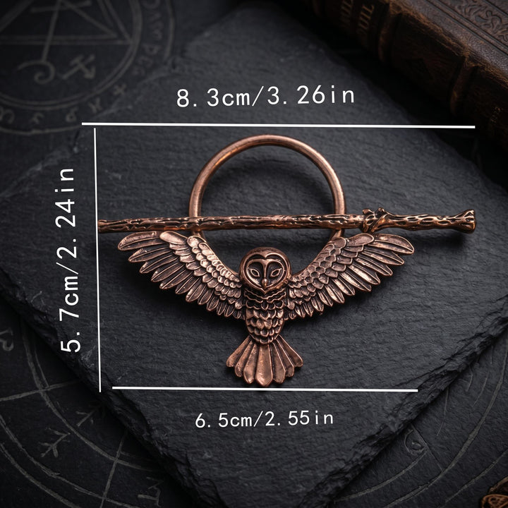 FREE Today: Celtic Owl Hair Pin Viking Hair Fork Vintage Gothic Metal Hair Slide Barrette - image 4