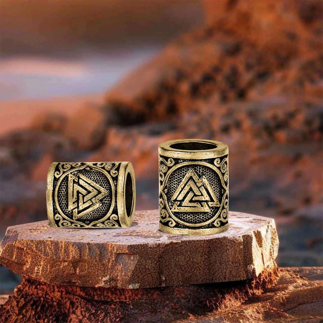 FREE Today: Norse Viking Rune Beads 5 Pcs Hair Beard Pendants Antique Hair Decoration - image 8