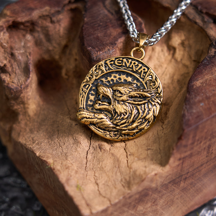 WorldNorse Fenrir Of Wolf And Helm Of Awe Necklace