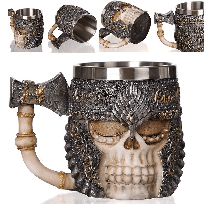 WorldNorse Viking Skull Warrior Mug