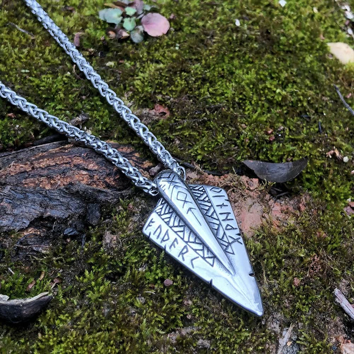 WorldNorse Odin's Spear head Gungnir Viking Arrowhead Necklace - image 3