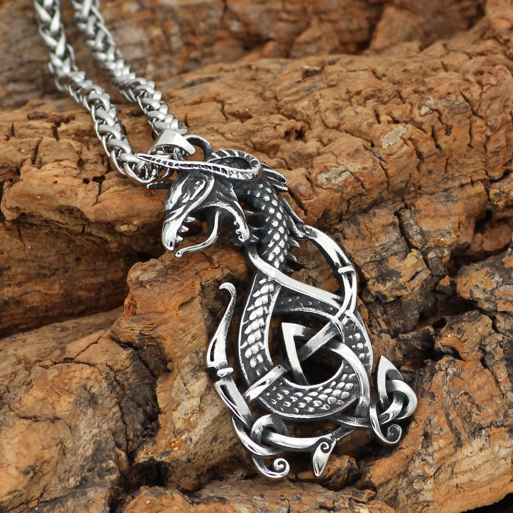 WorldNorse Viking Wyvern Dragon Necklace