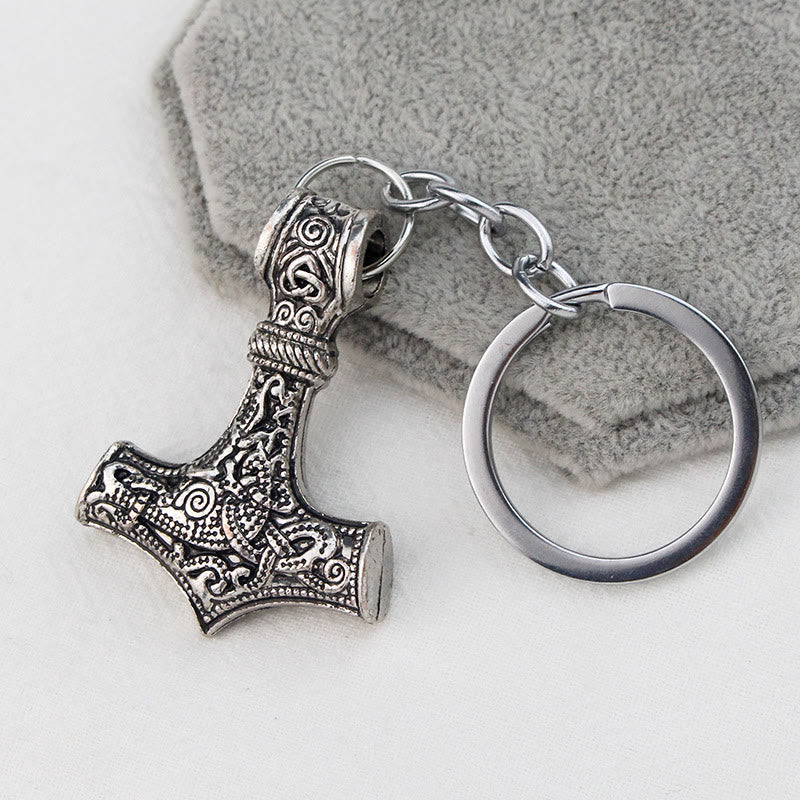 WorldNorse Viking Norse Thor Hammer Keyring Keychain