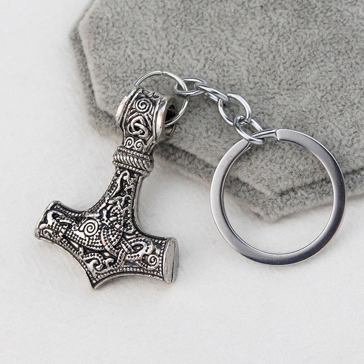 WorldNorse Viking Norse Thor Hammer Keyring Keychain