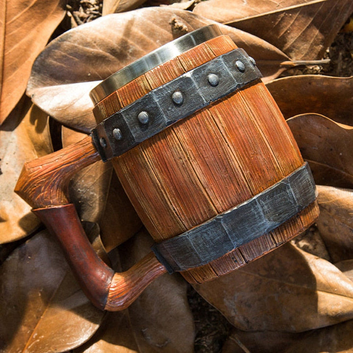 WorldNorse Viking Wood Beer Mug