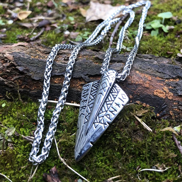 WorldNorse Odin's Spear head Gungnir Viking Arrowhead Necklace - image 2