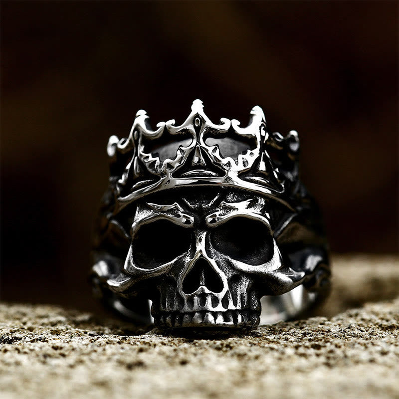 FREE Today: Skeleton King Crown Stainless Steel Skull Ring