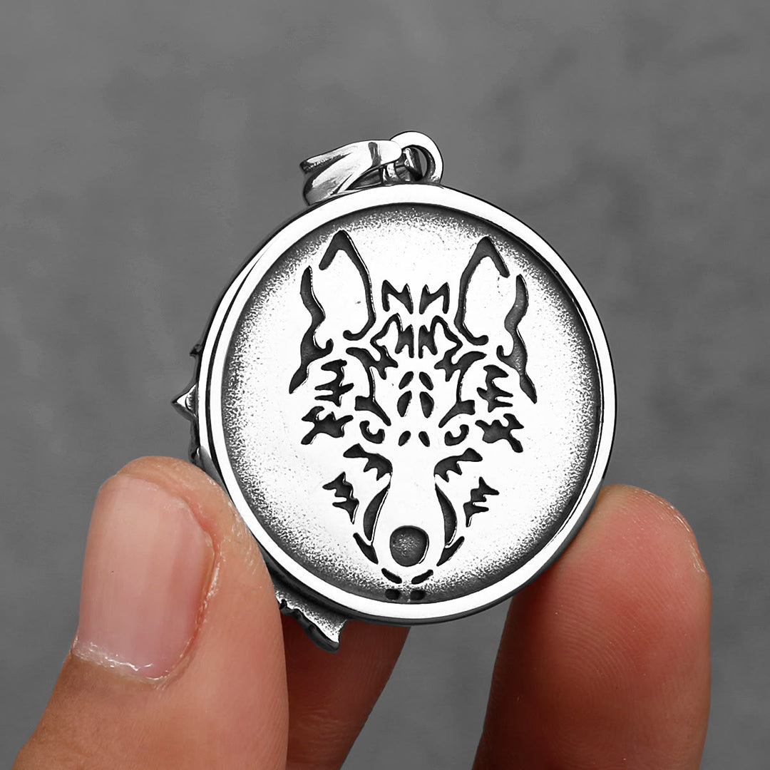 FREE Today: Guardian Wolf Stainless Steel Viking Necklace