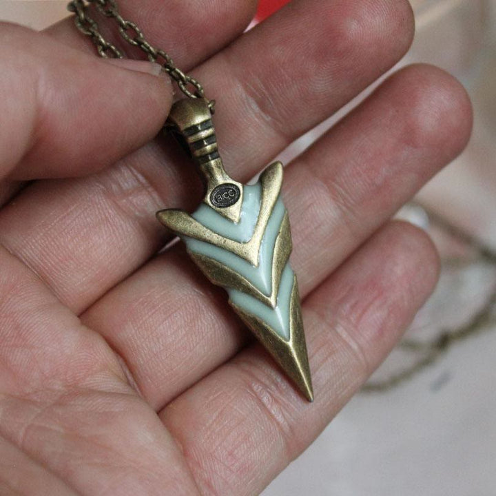 Flash Sale - WorldNorse Glow In The Dark Arrowhead Necklace