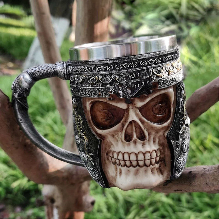 WorldNorse Viking Skull Beer Mug