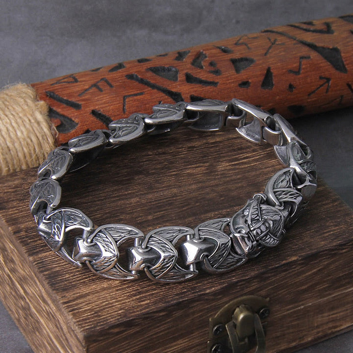 WorldNorse The Gilded Serpent Scale Viking Bracelet