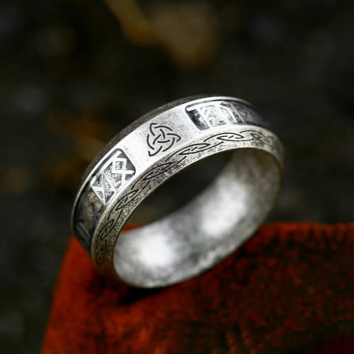 FREE Today: Viking Celtic Knot Runes Triquetra Ring