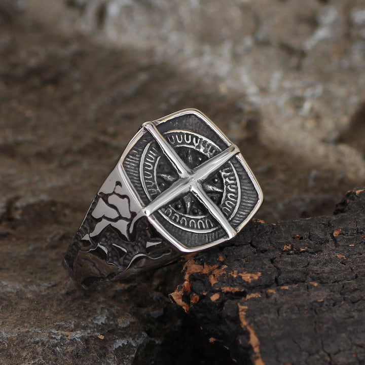 FREE Today: Pirate Compass Cross Stainless Steel Ring