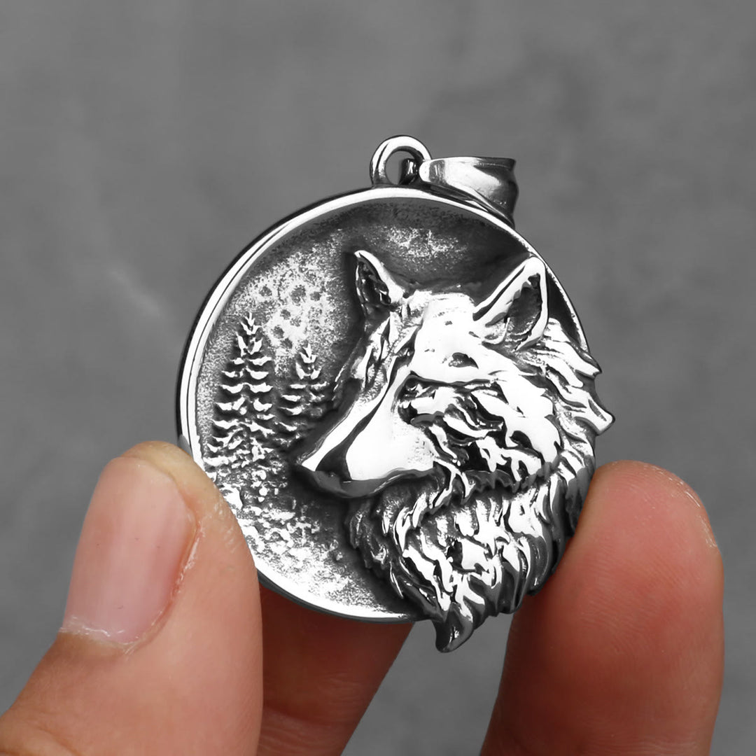 WorldNorse Men's Viking Wolf Necklace