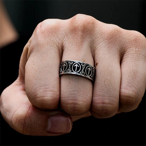 WorldNorse Nordic Viking Rune And Celtic Knot Ring