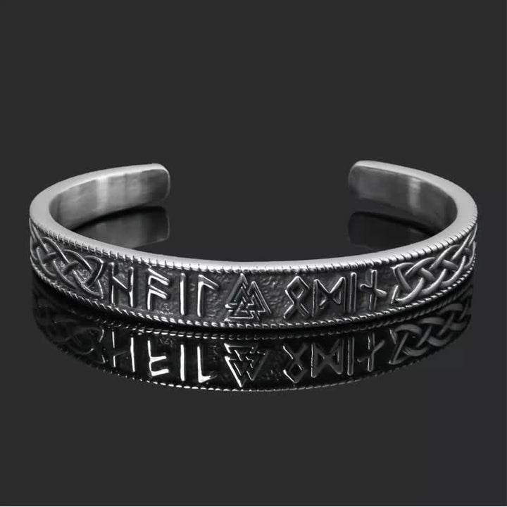 WorldNorse Men's Vintage Norse Valknut Viking Bracelet - image 6