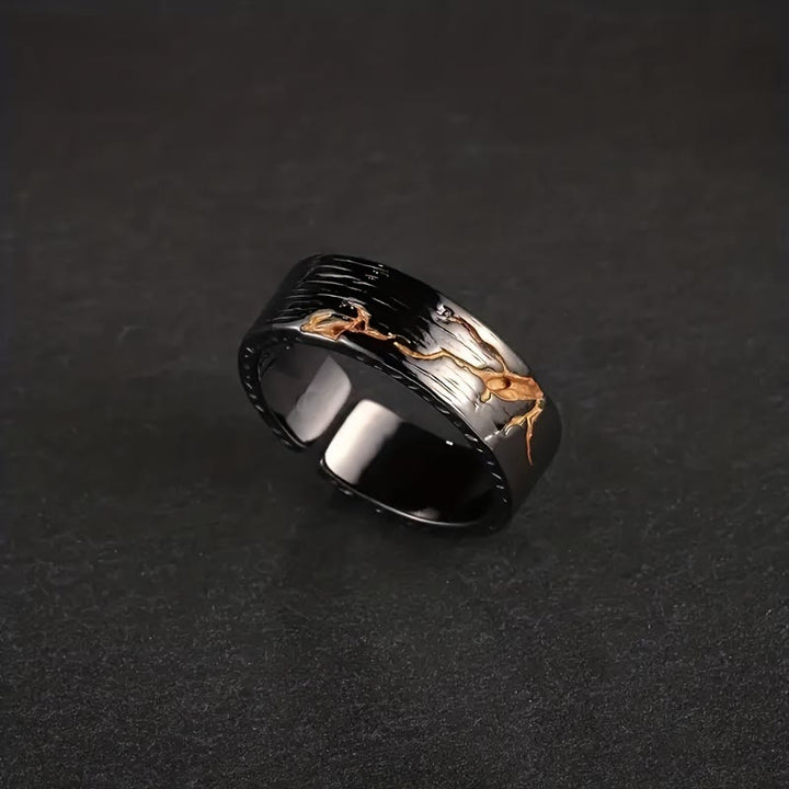 WorldNorse Golden Stone Ring