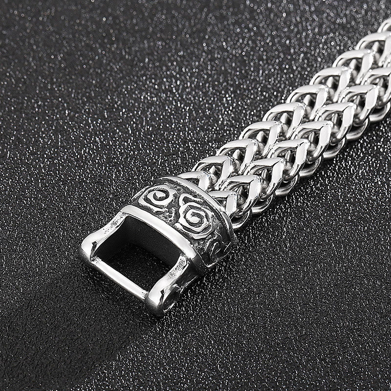 WorldNorse Norse Dragon Mesh Chain Bracelet