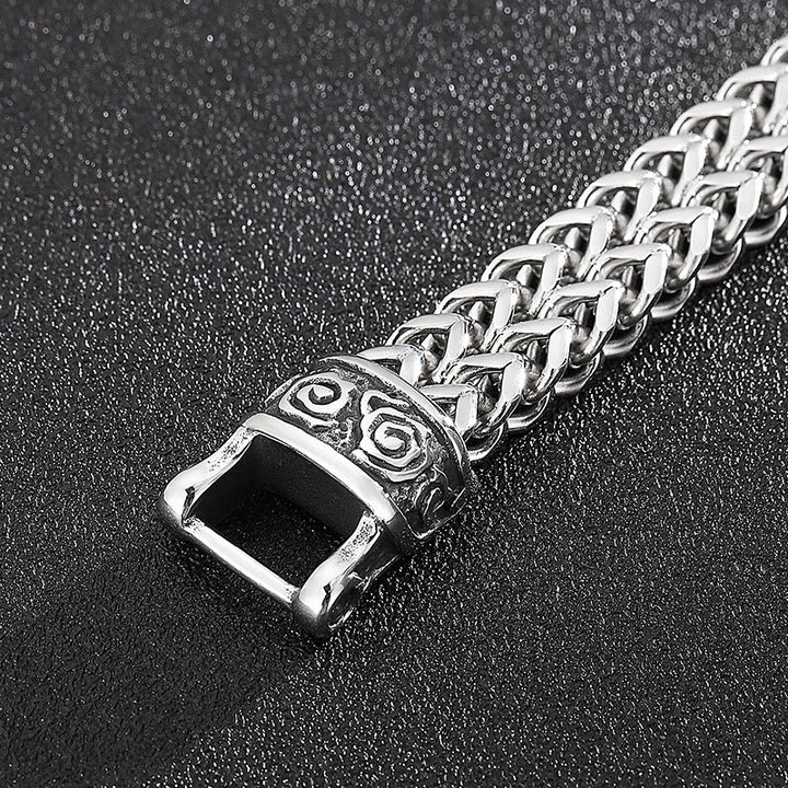 WorldNorse Norse Dragon Mesh Chain Bracelet