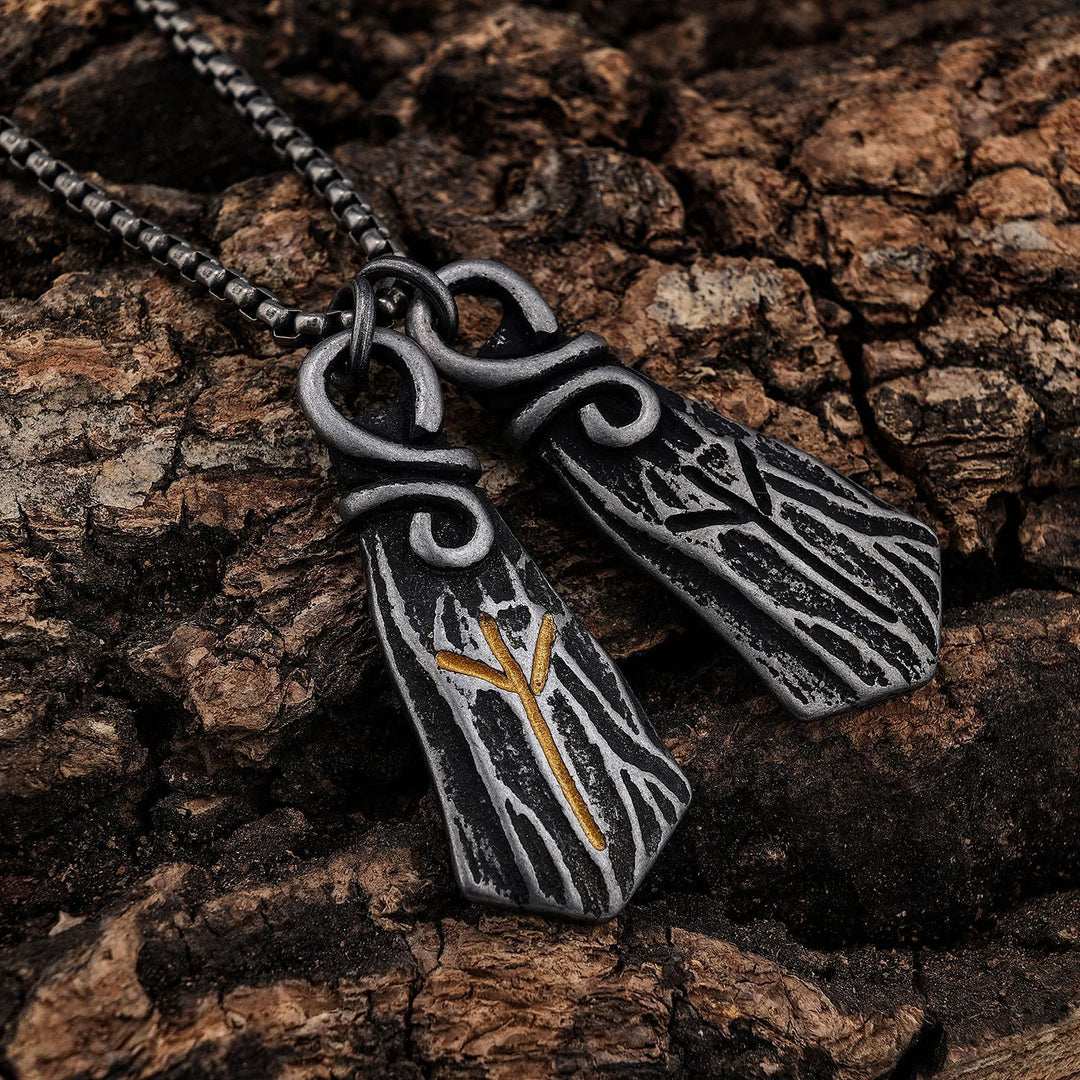 WorldNorse Vintage Rune Scandinavian Mythology Necklace