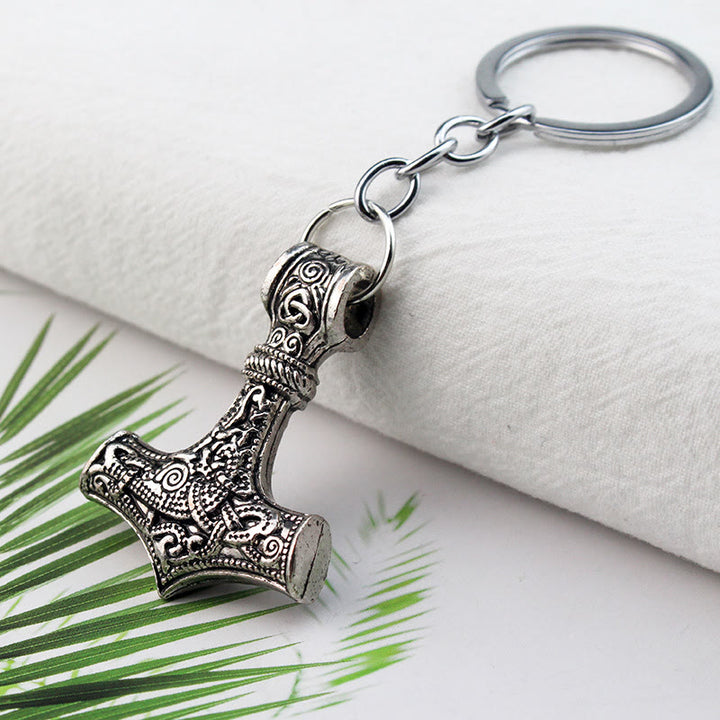 WorldNorse Viking Norse Thor Hammer Keyring Keychain