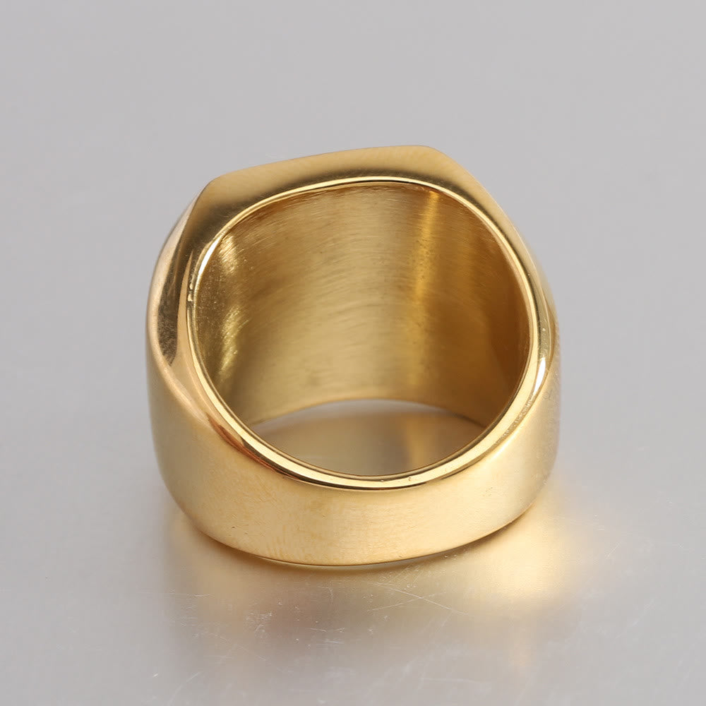 FREE Today: Light Surface Polished Square Punk Ring