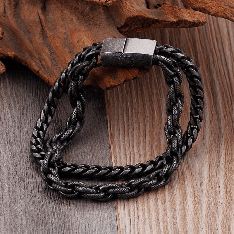 WorldNorse Heavy Chain Link Stainless Steel Bracelet