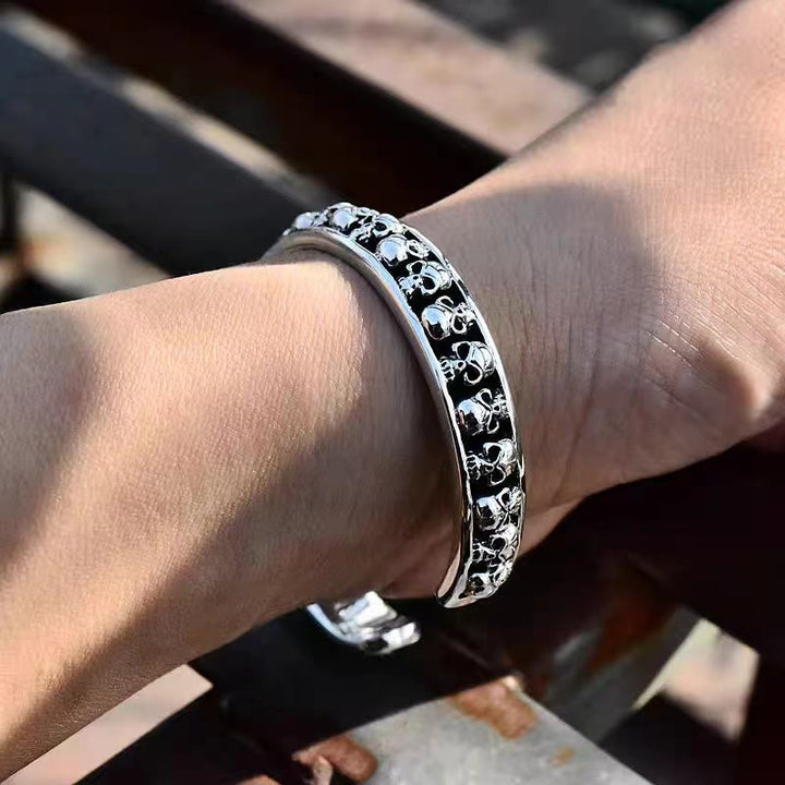 FREE Today: Skull Wrist Cuff Dark Goth Bracelet