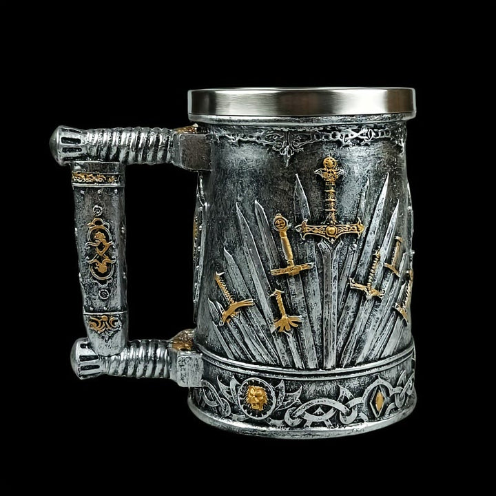 WorldNorse Swords Throne Beer Mug Goblet