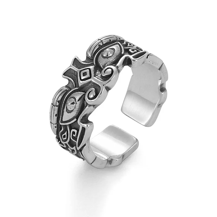 WorldNorse Men Vintage Gluttonous Divine Beast Ring