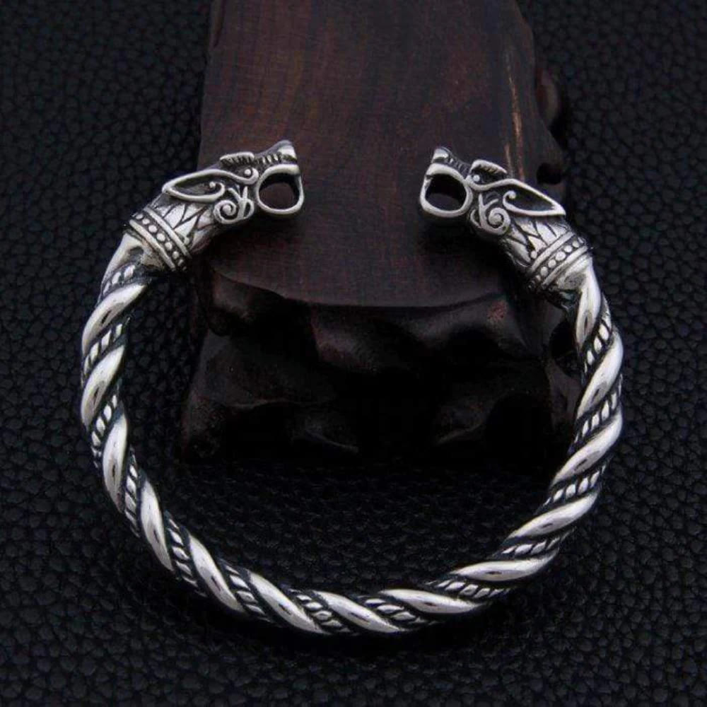 FREE Today: Norse Dual Head Dragon Bracelet