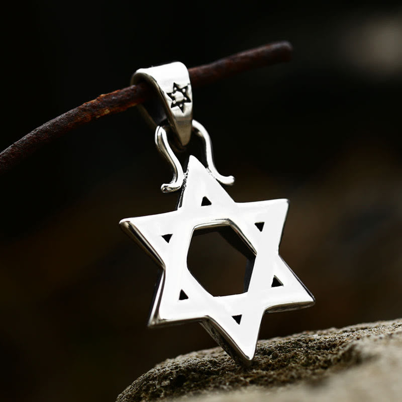 WorldNorse “Star Of David” Six Pointed Star Amulet Necklace