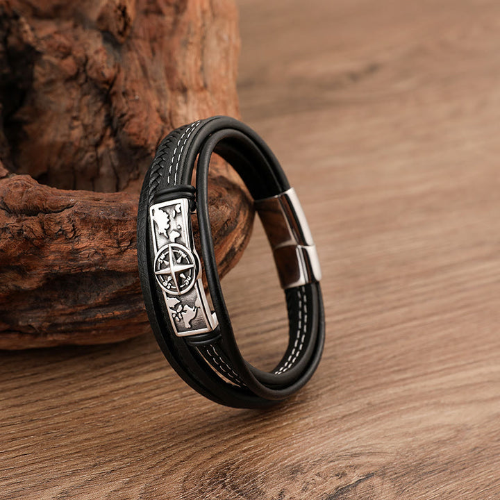 WorldNorse Viking Style Compass Bracelet