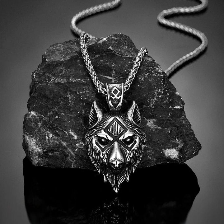 WorldNorse Viking Wolf Head - Fenrir Necklace