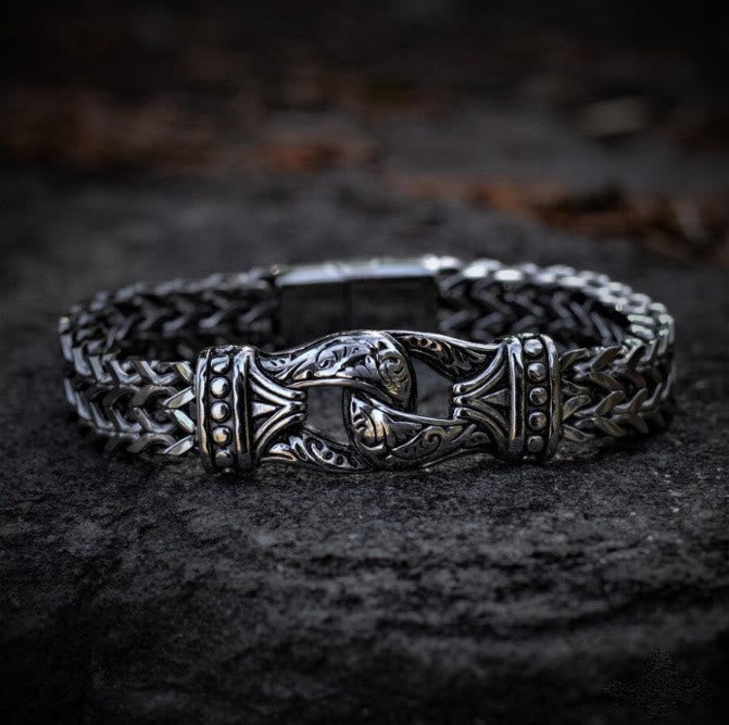 FREE Today: Nordic Carved Totem Double Row Bracelet