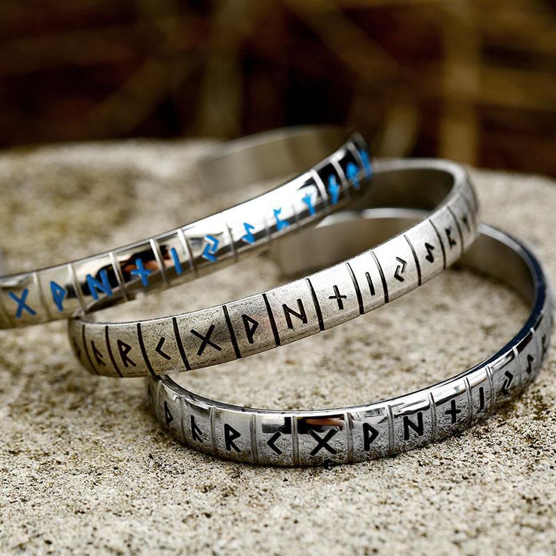 WorldNorse Runes Viking Bangle Bracelet