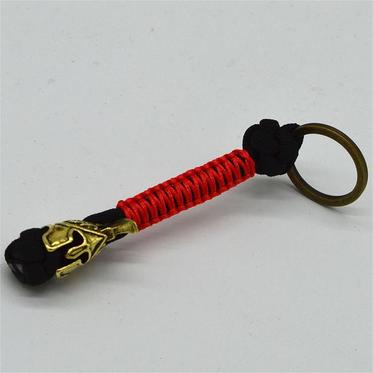 WorldNorse Spartan Warrior Paracord Rope Keychain