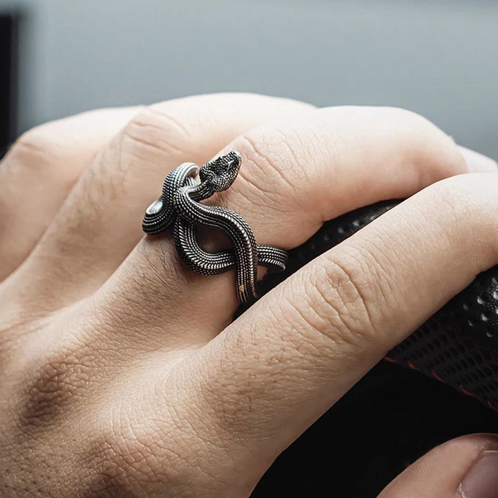 WorldNorse Unleash Your Fierce Side Twisted Viper Ring