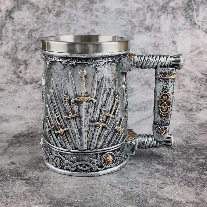 WorldNorse Swords Throne Beer Mug Goblet