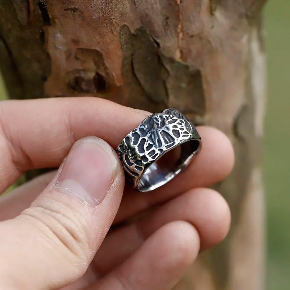 WorldNorse Vintage Unique Odin Valknut Domineering Ring