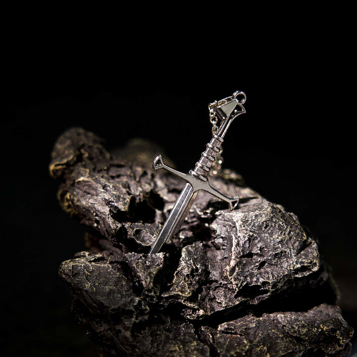 FREE Today: Silver Samurai Broken Sword Necklace