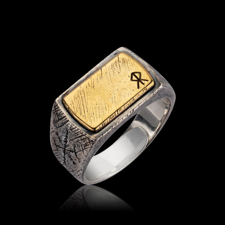 WorldNorse 925 Sterling Silver Blessings Of The Runes Ring