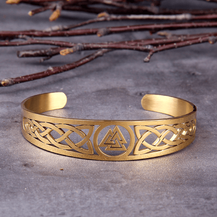 Flash Sale - WorldNorse Valknut And Celtic Knot Symbol Bracelet
