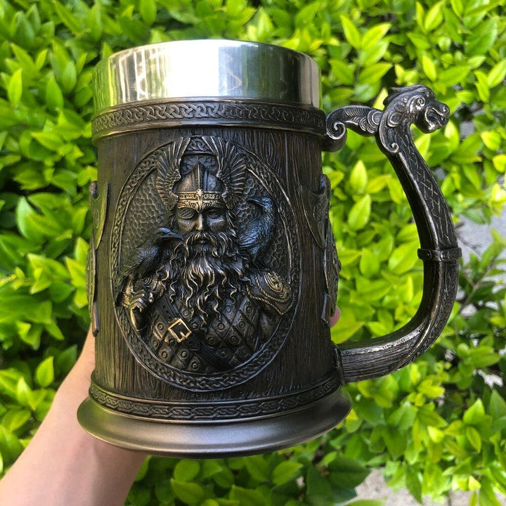 WorldNorse Viking Thor And Odin Beer Mug