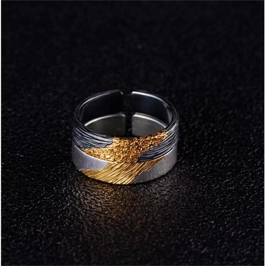 Flash Sale - Firework Black Gold Ring