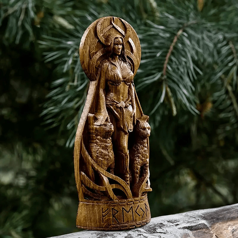 WorldNorse Freya Norse Goddess Altar Sculpture