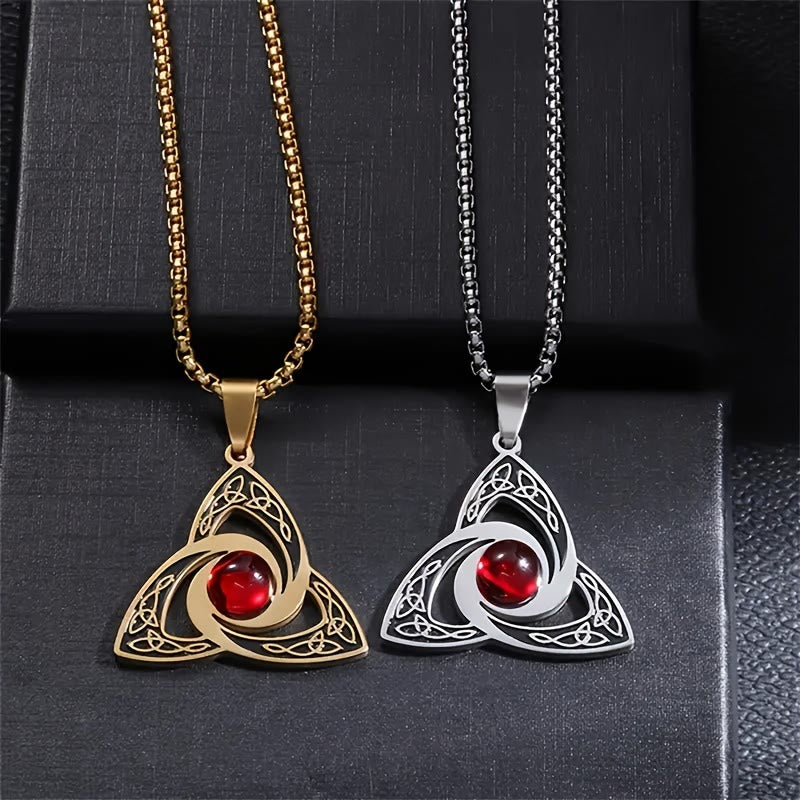 Flash Sale - Enchanted Triquetra Celtic Knot Amulet Necklace