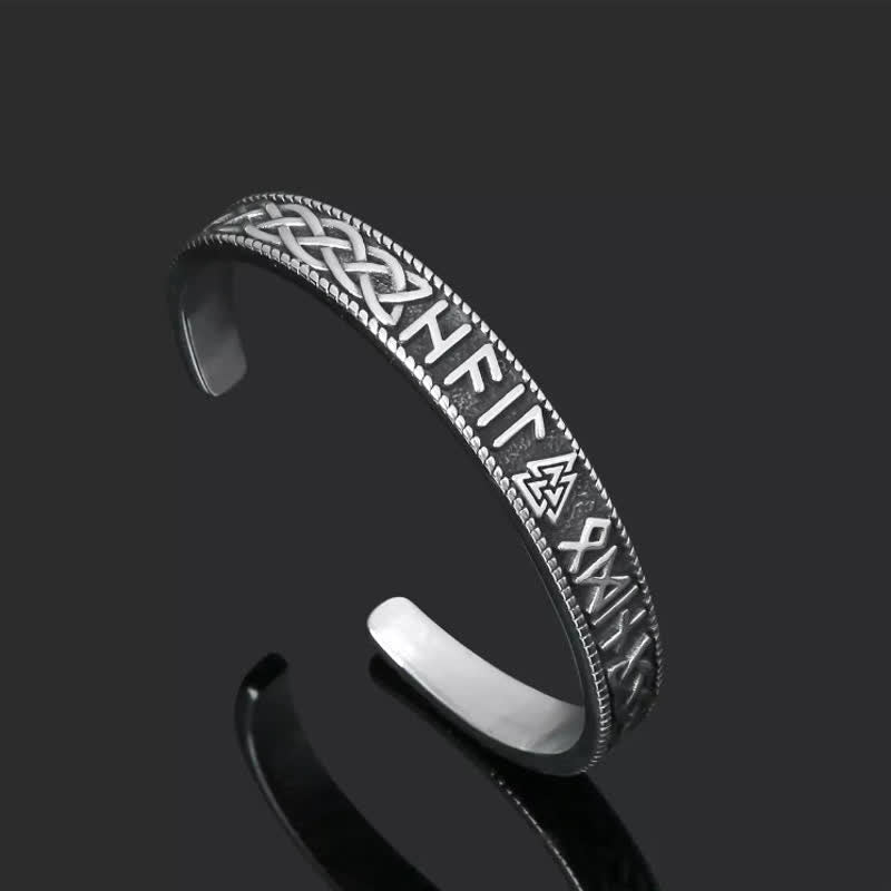 WorldNorse Men's Vintage Norse Valknut Viking Bracelet - image 4